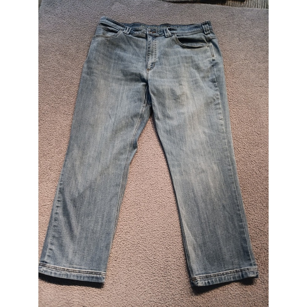 Duluth Trading Co Ballroom Double Flex‎ Relaxed Jeans Men's 40x30 Blue Denim